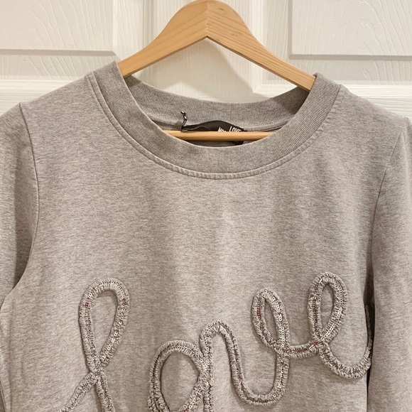 Love Moschino Embroidered Love Grey Sweater - Picture 3 of 15